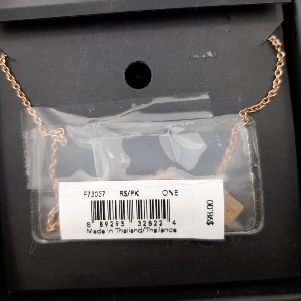COACH F73037 Crystal Necklace - Rosegold/Pink - New with Box - Picture 3 of 3